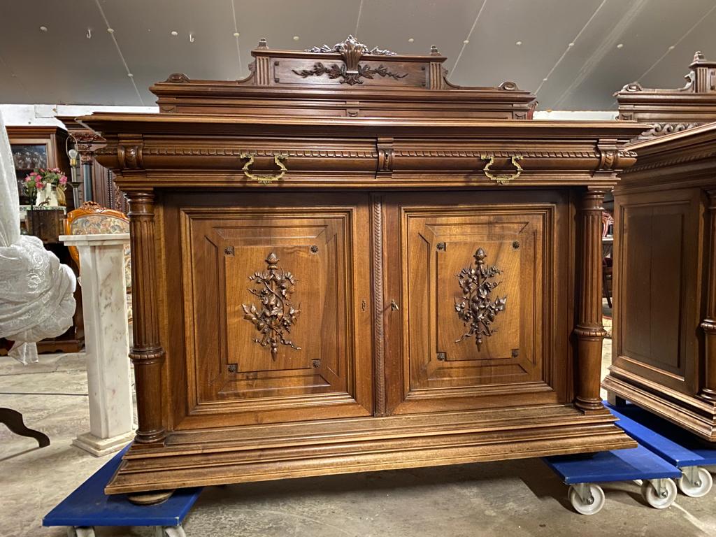 Beautiful Henri Deux dresser, walnut 