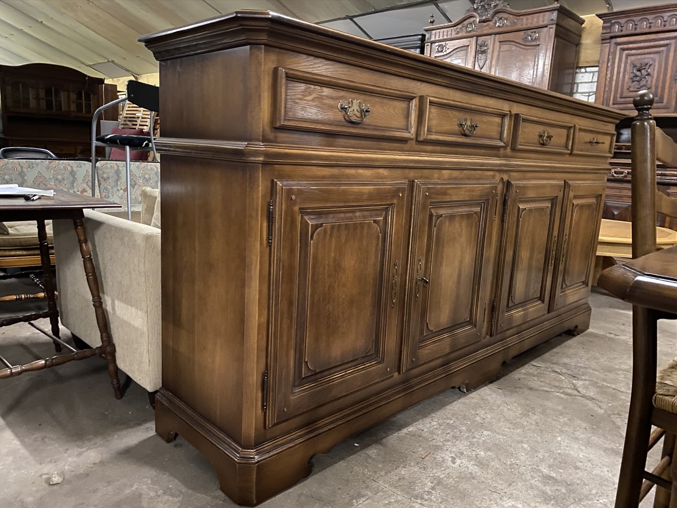 Complete oak diningset