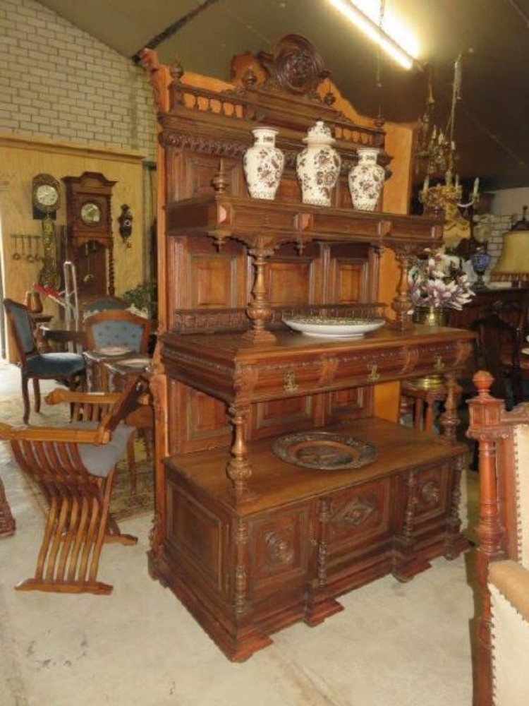 French wallnut cabinet