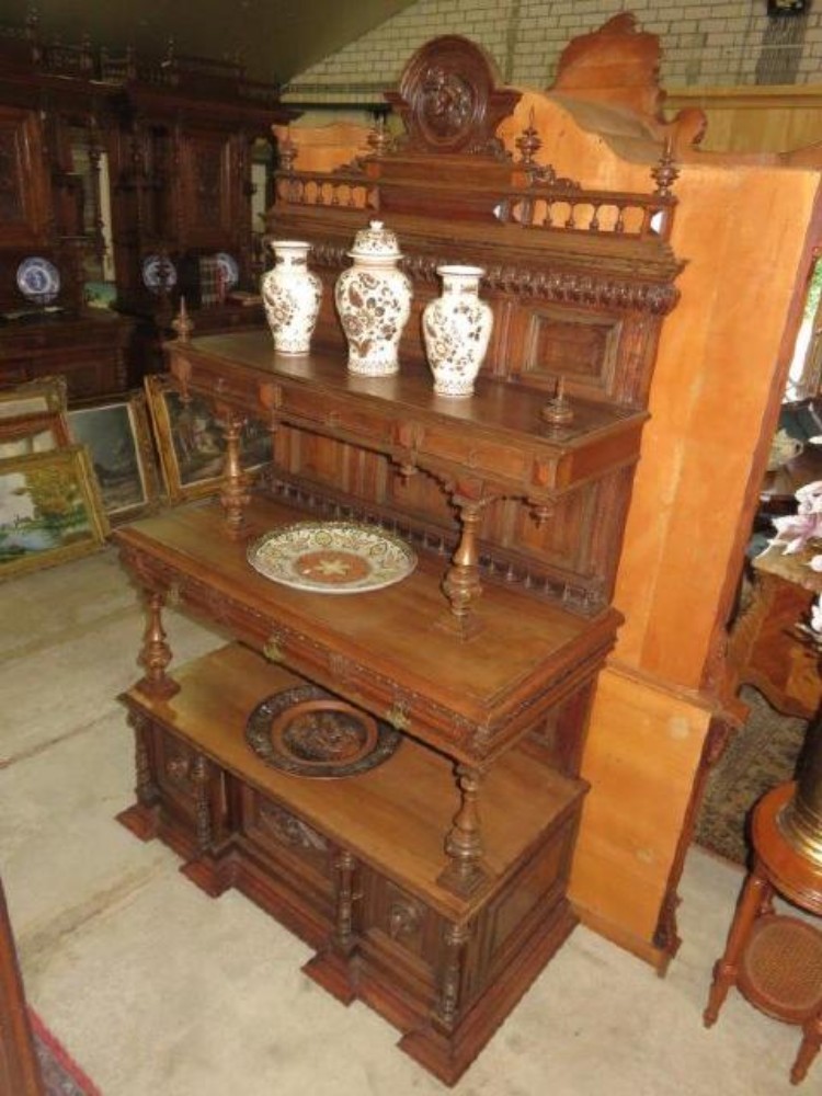 French wallnut cabinet