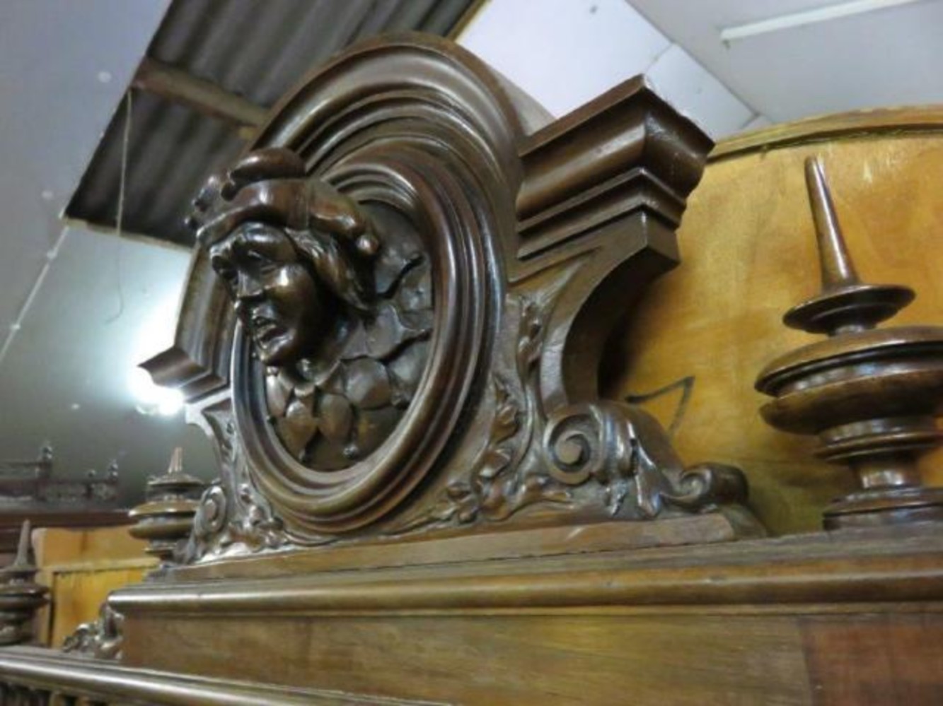 French wallnut cabinet