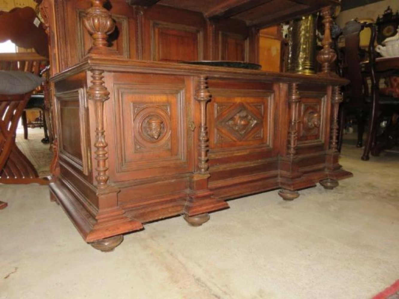 French wallnut cabinet
