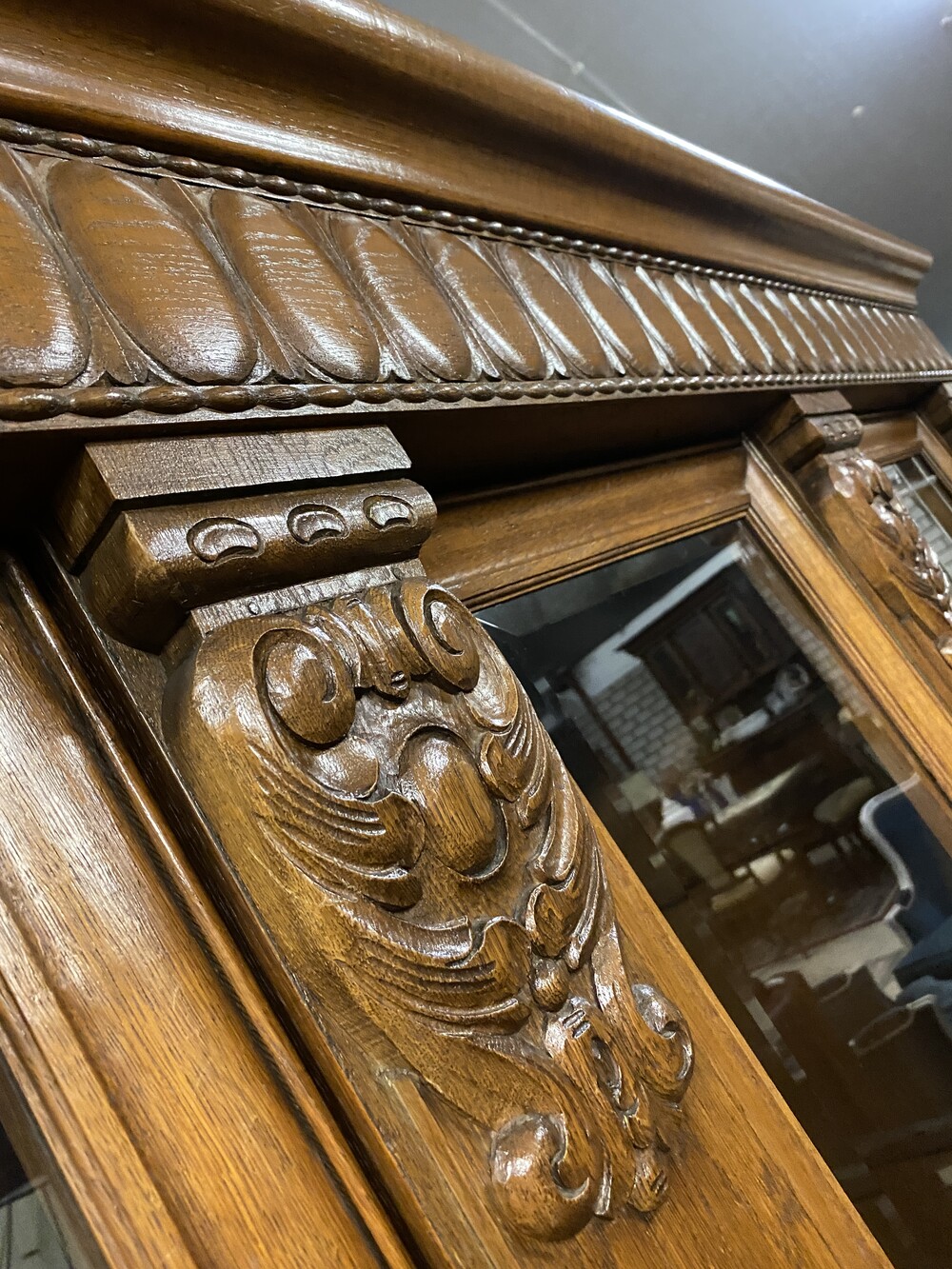 German oak bookcase