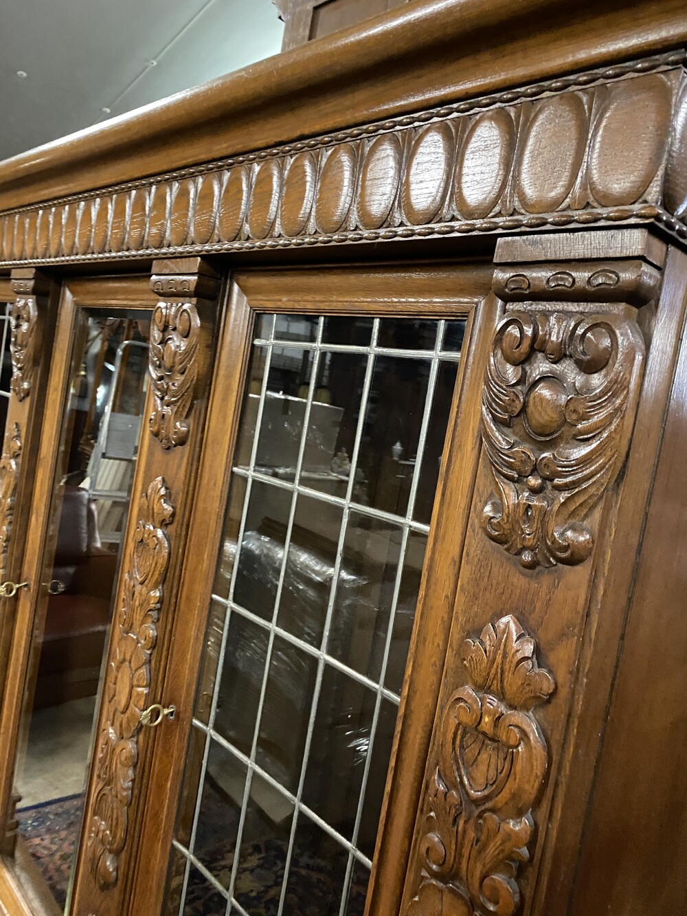 German oak bookcase