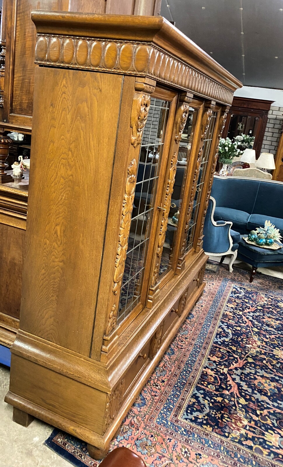 German oak bookcase