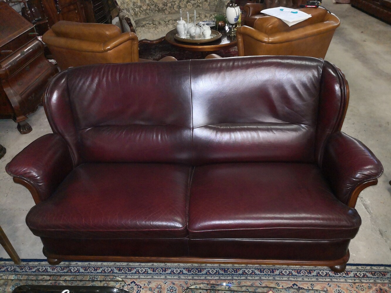 Leather sofaset 2-1