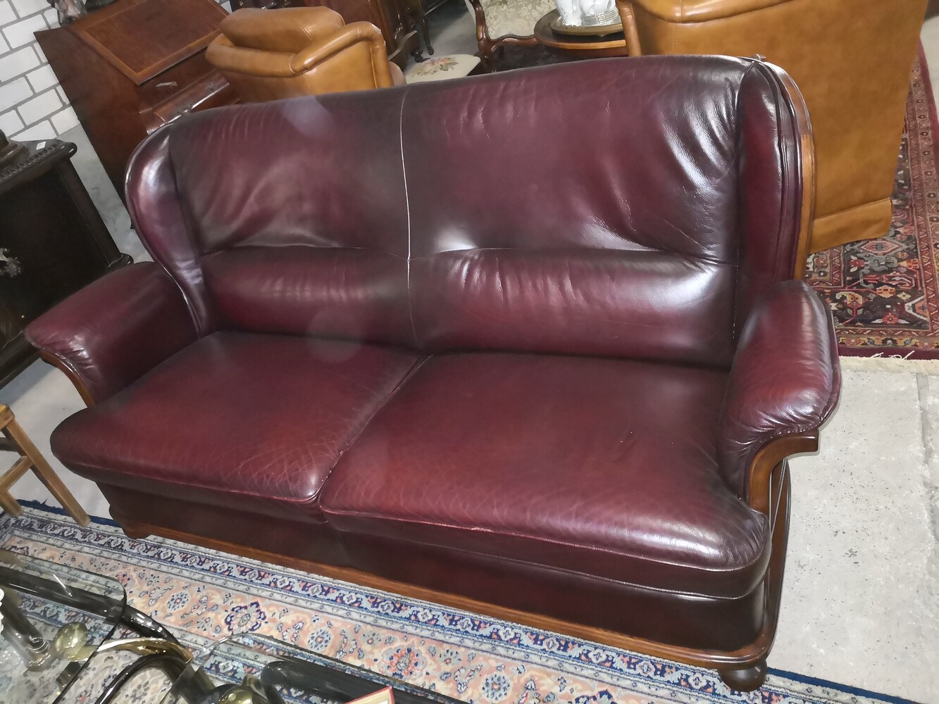 Leather sofaset 2-1