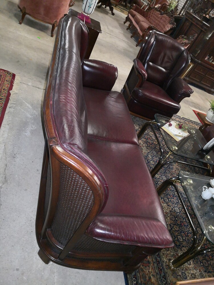 Leather sofaset 2-1