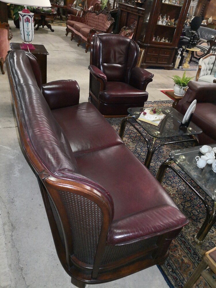 Leather sofaset 2-1