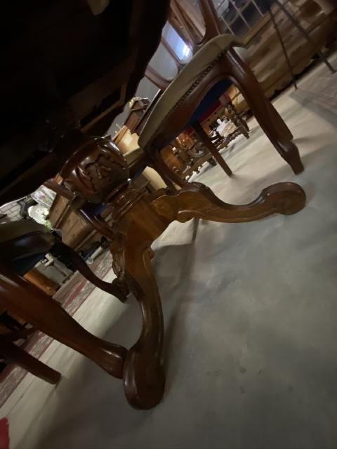 Louis seize diningset table with 4 chairs