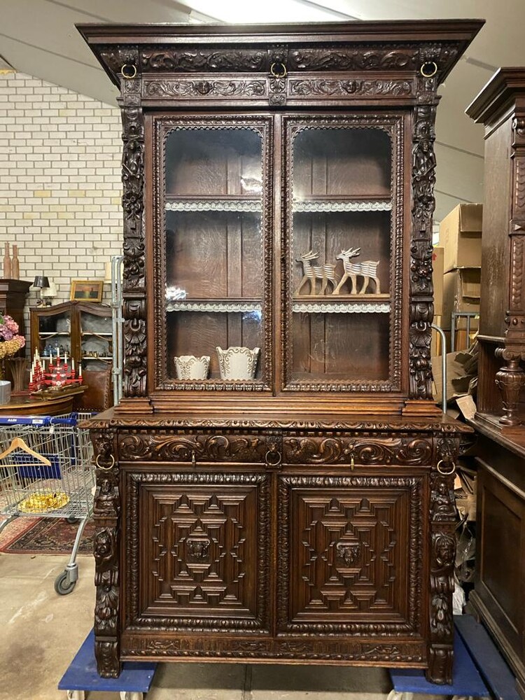 Majestic French Oak Cabinet 