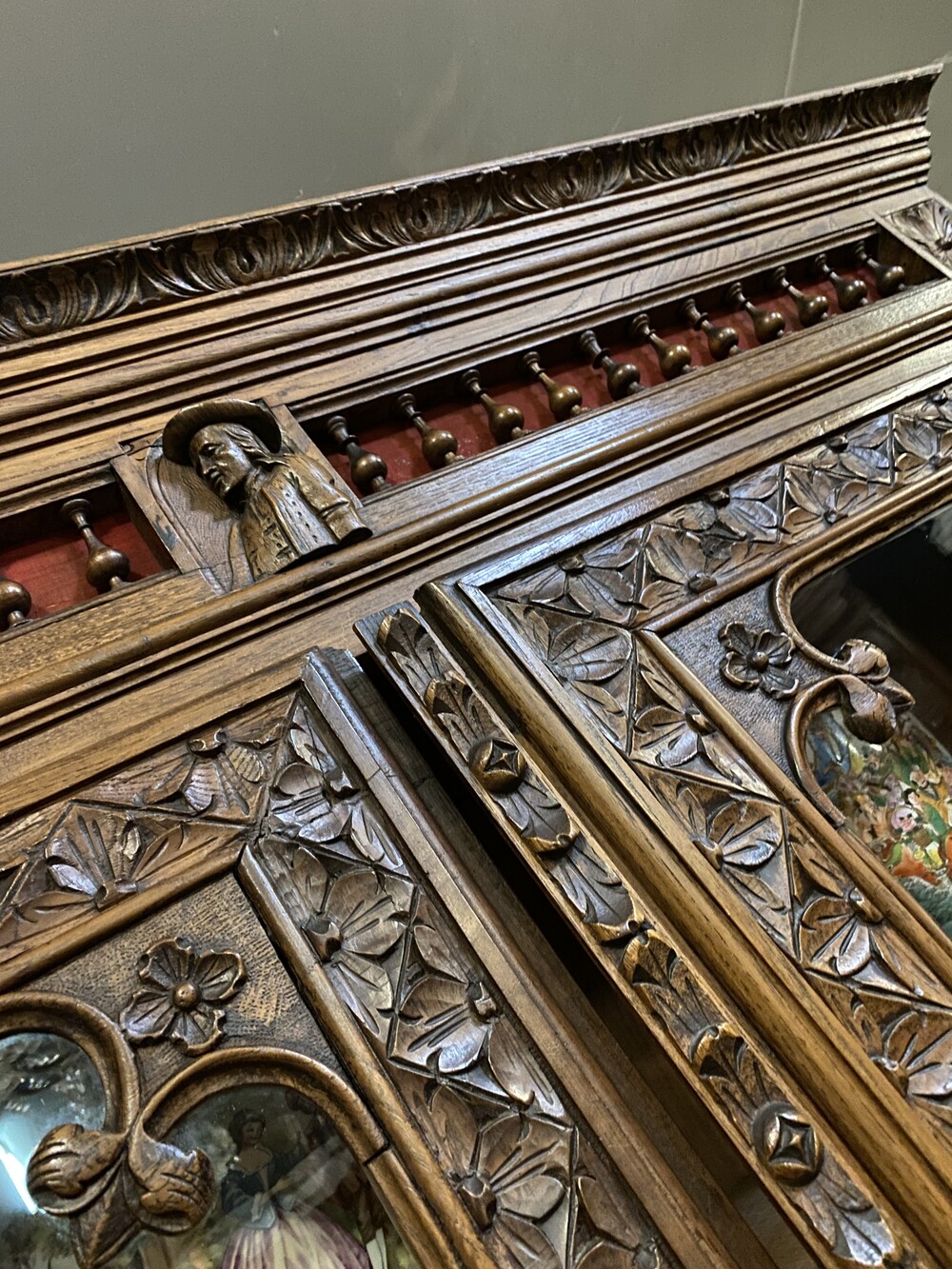 Nice carved Breton cabinet