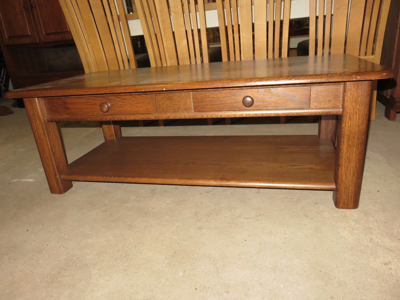 Oak coffee table