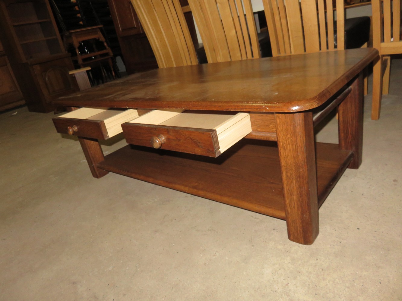 Oak coffee table
