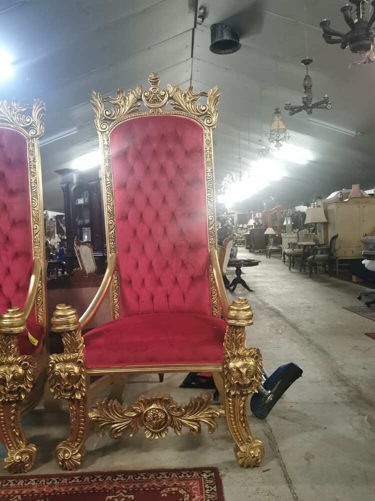 Pair of Grandeur: French King Chairs