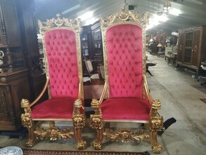 Pair of Grandeur: French King Chairs