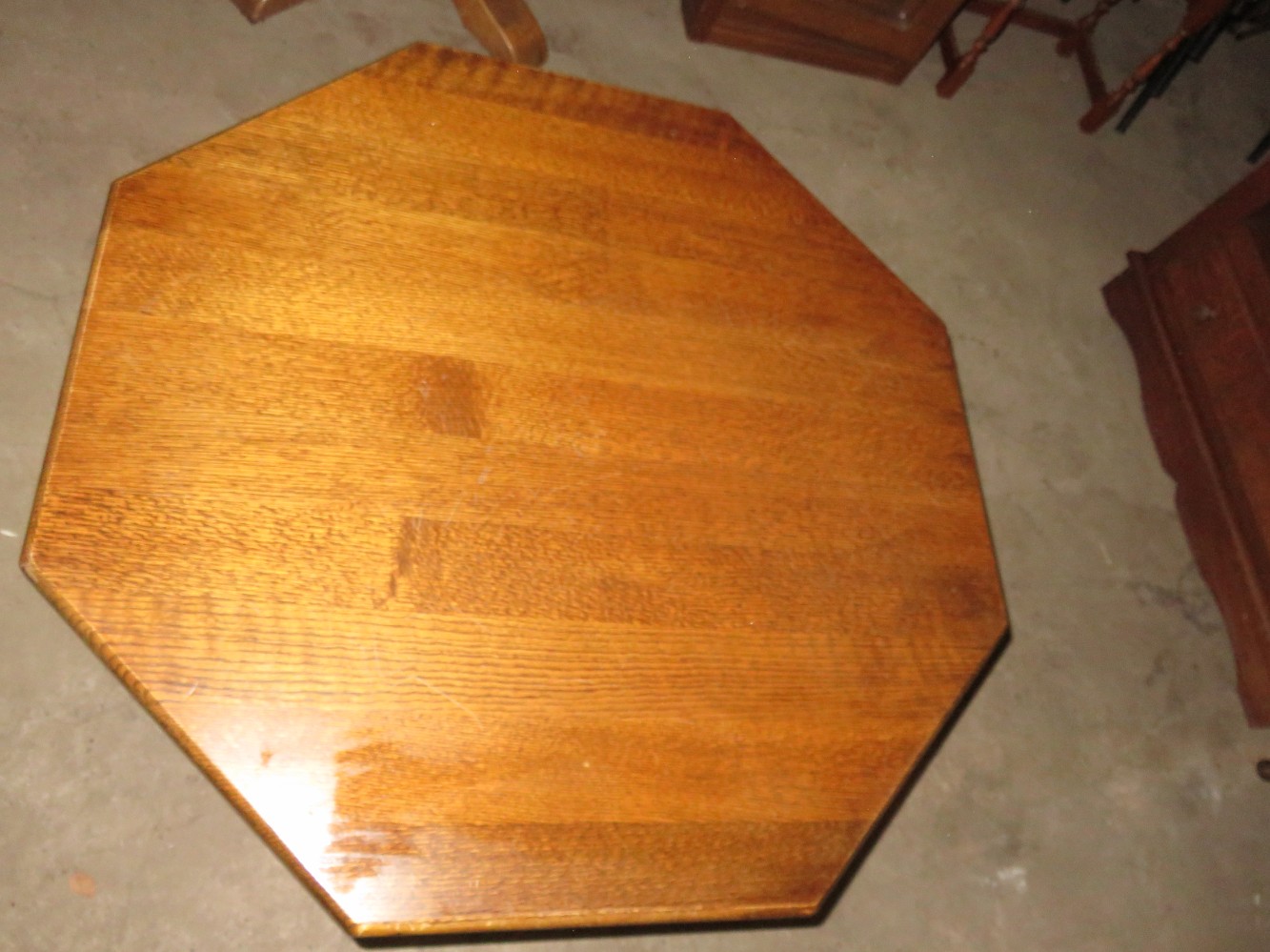 Solid oak coffee table 
