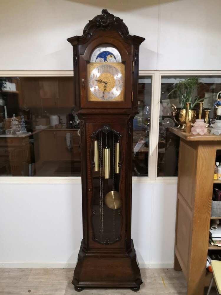 Standing Floor Clock Moonface Three Weight 