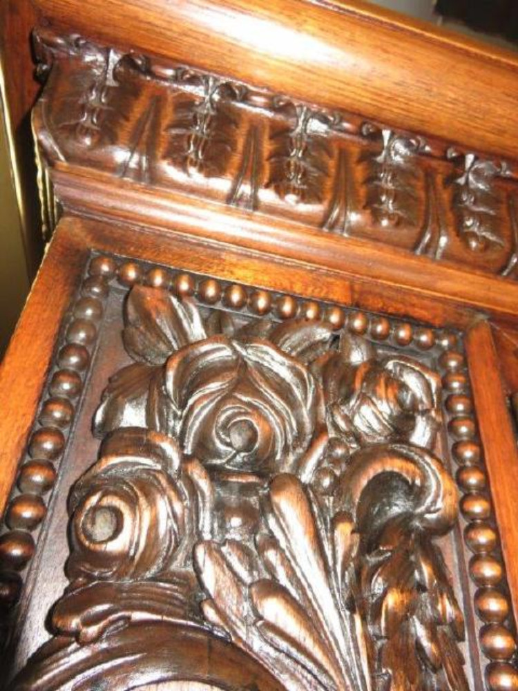 Very nice German carved bookcase